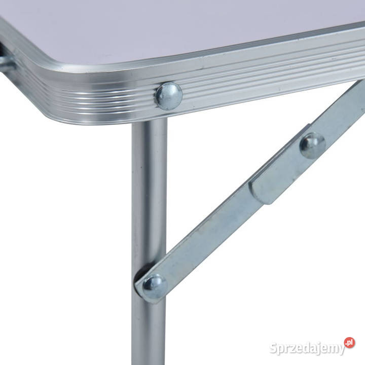 Składany stolik turystyczny biały aluminiowy mazowieckie Warszawa