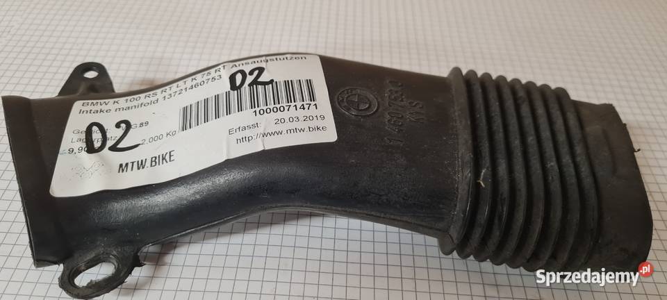 BMW K 100 RS wlot powietrza plastk