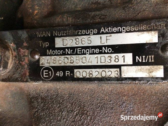 Blok Silnika Man F90 D2865LF 272 322 332 5 Maszewo sprzedam