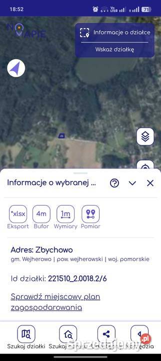 Wydzierżawię Działkę Jeziorem Wynajem pomorskie