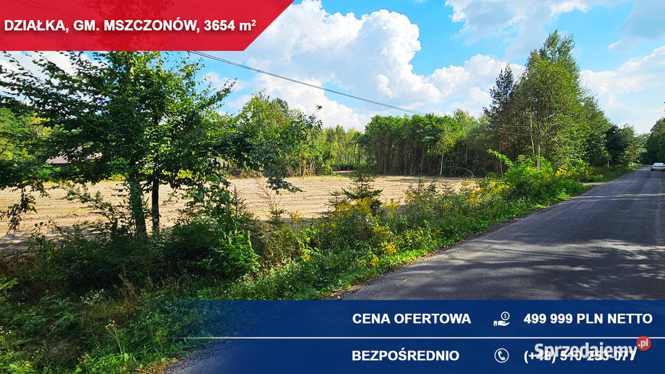 Teren usługowy S8 idealny pod magazyn warsztat Sprzedaż mazowieckie Adamowice