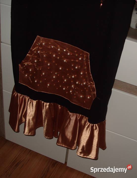 elegancka sukienka TATU cyrkonie pasek r ML Rawicz sprzedam