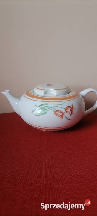 Dzbanek porcelanowy Płaski Tulipan dolnośląskie Wałbrzych