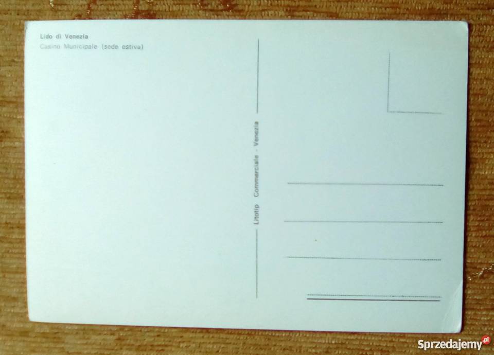 PLAŻA NA WYSPIE LIDO CASINO MUNICIPALE Piszczac