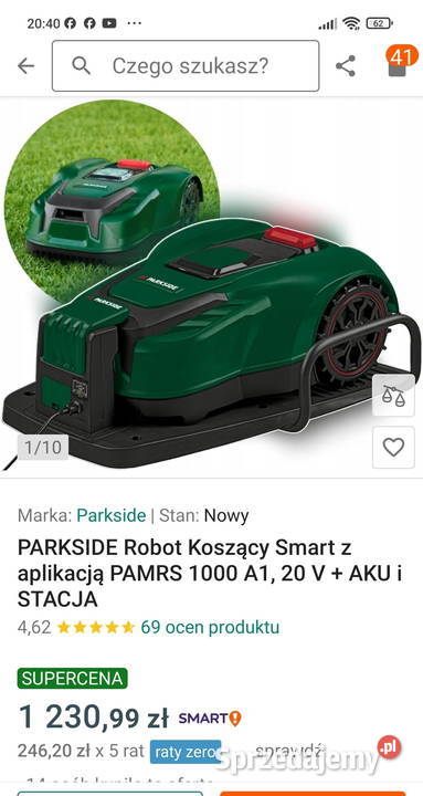 Parkside robot koszący nowy zapakowany org sprzedam
