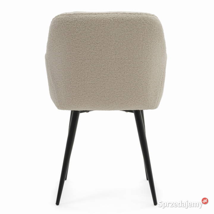 Krzesło Tapicerowane Lago Jasnobeżowe Boucle Krzesła Tarchały Małe