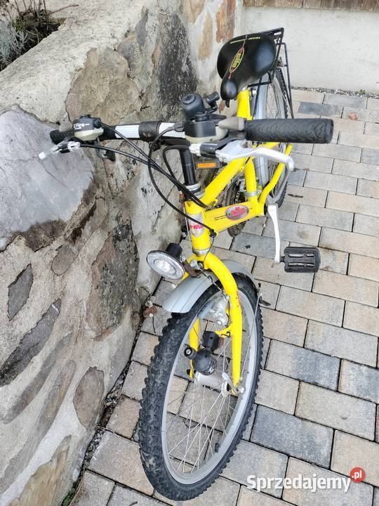 Żółty rower dziecięcy cilo team junior Urszulin