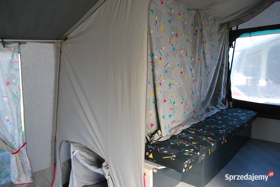 PRZYCZEPA KEMPINGOWA NAMIOTOWA RACLET 1996 R Przyczepy i naczepy Grzebowilk