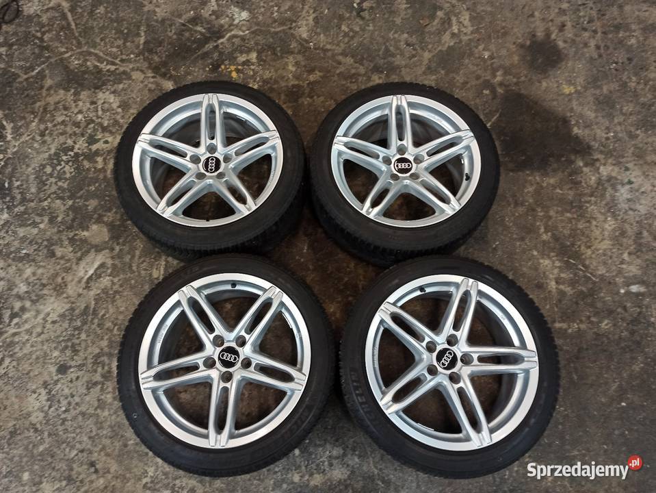 Alufelgi Audi 5x112 R18 Opony Zimowe Michelin lubelskie