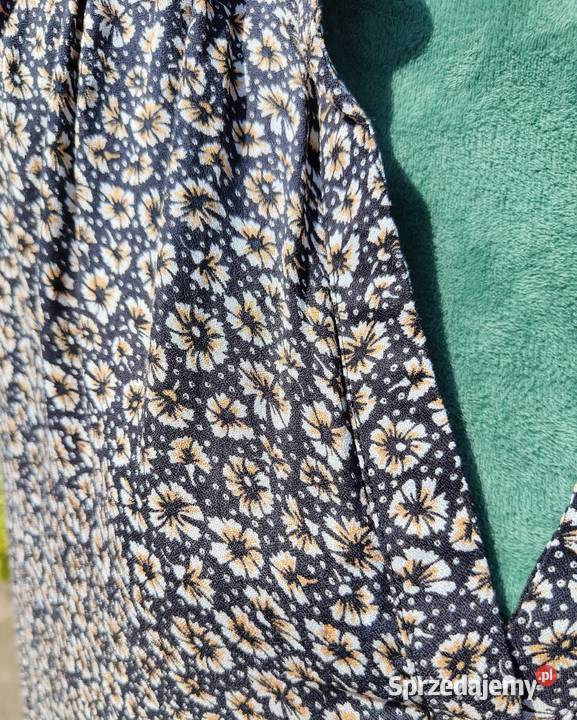 Bluzka HM 46 w drobne kwiaty modal vintage chic zachodniopomorskie Szczecin