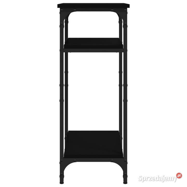 Stolik boczny czarny 40x30x75 materiał Warszawa