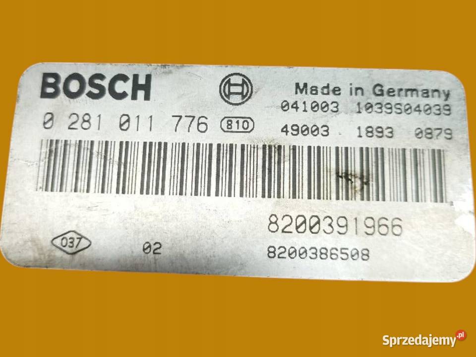 STEROWNIK SILNIKA 0281011776 8200391966 Renault sprzedam