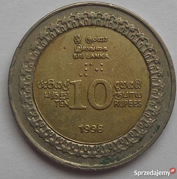 SRI LANKA10 RUPEES1998 r OKOLICZNOŚCIOWA mazowieckie Legionowo