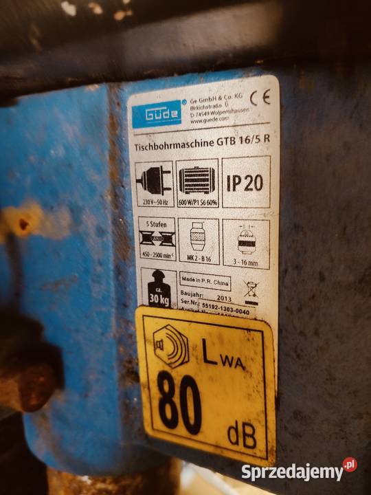 Wiertarka stołowa duża solidna 220v Sandomierz