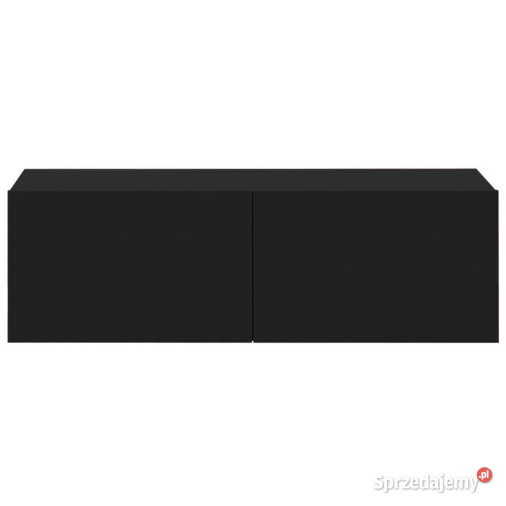 Szafki ścienne pod TV 2 czarne 100x30x30 Warszawa
