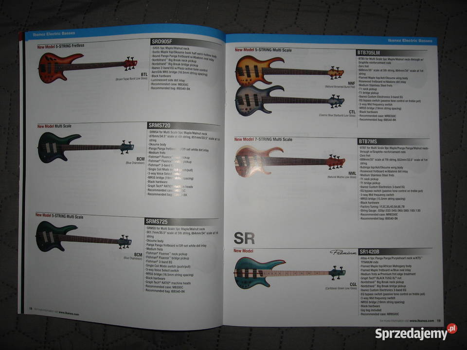 Ibanez 2024 News Catalog katalog gitar Gitary i akcesoria Kępice