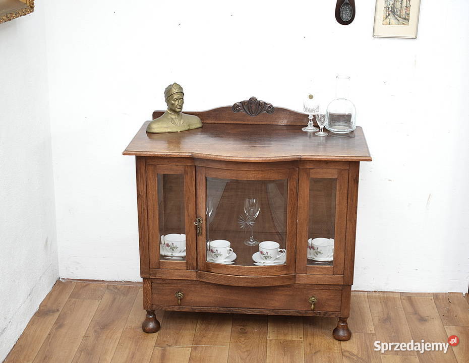 Urocza stara szafka komódka barek herbaciarka Świdnica