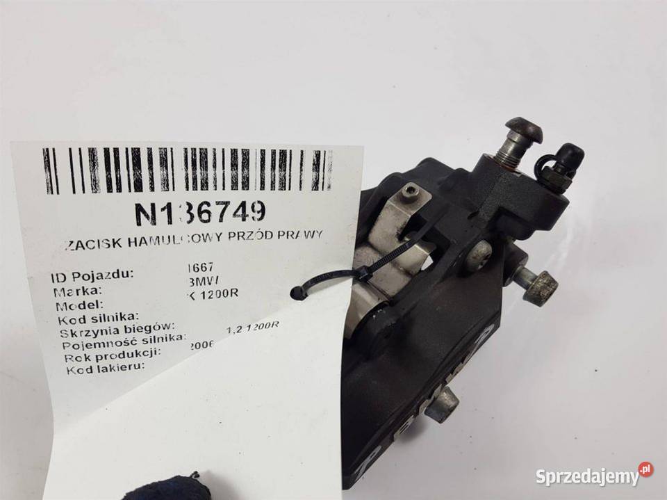 ZACISK HAMULCOWY PRZÓD PRAWY K 1200R Lipno