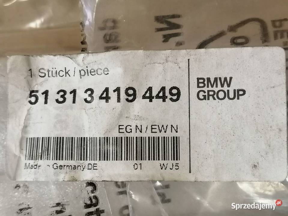 BMW X3 E83 LISTWA USZCZELKA SZYBY CZOŁOWEJ LEWA osobowe Pleszew