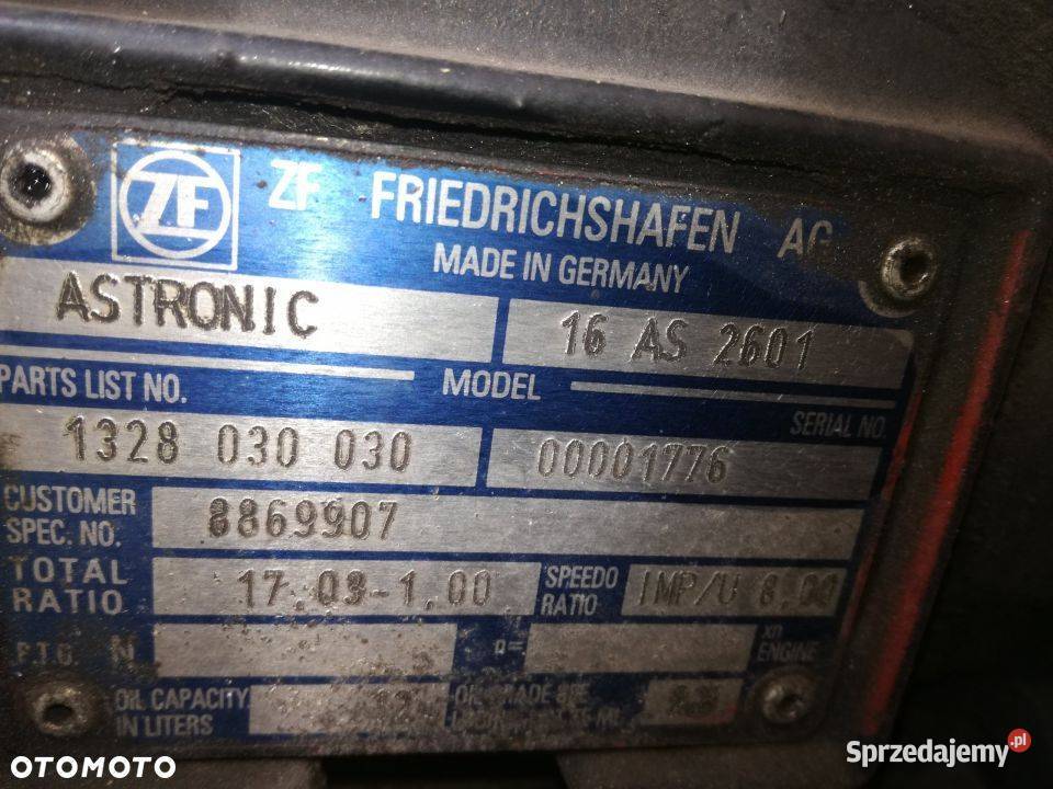 SKRZYNIA BIEGÓW AUTOMAT ASTRONIC 16 AS 2601 Osiek sprzedam