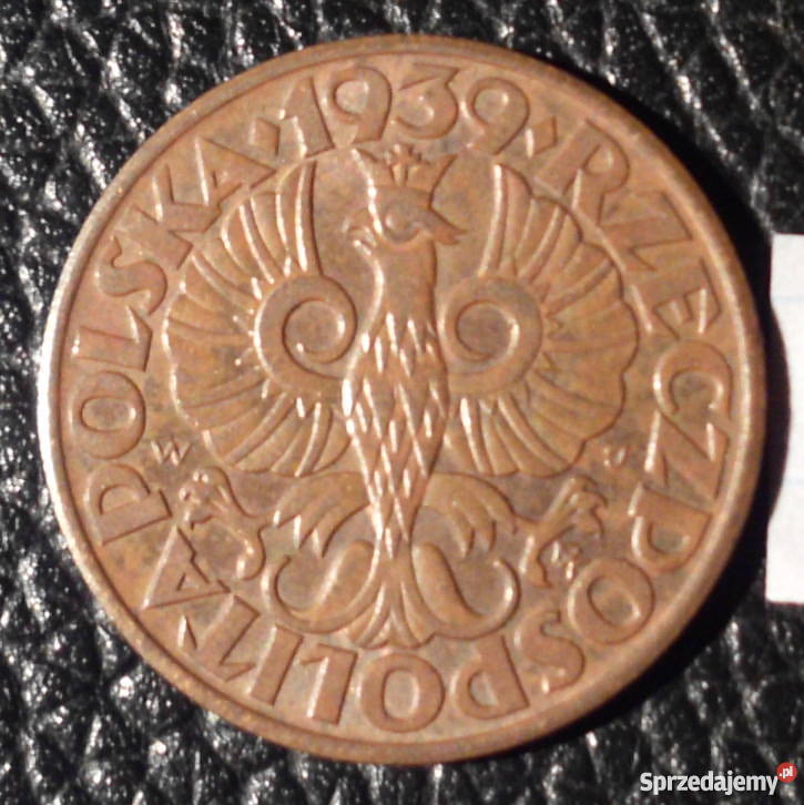 5 groszy 1939 piękne Stan II II