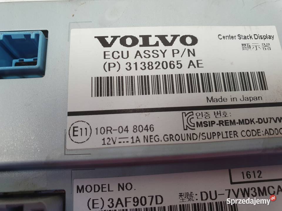Volvo V60 I S60 II XC60 I EKRAN NAWIGACJI Janów sprzedam