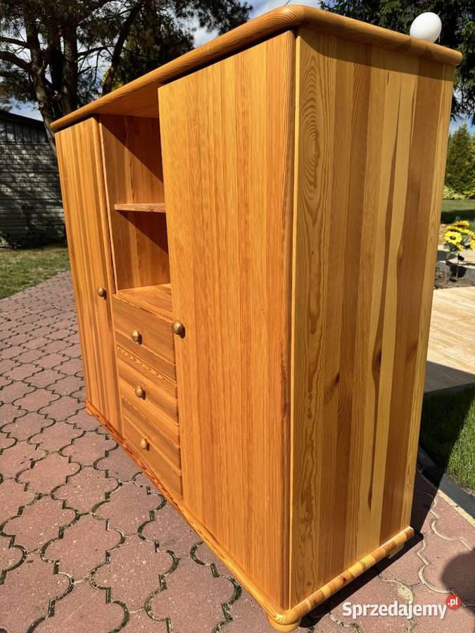 Komoda drewniana sosnowa bufet szafka