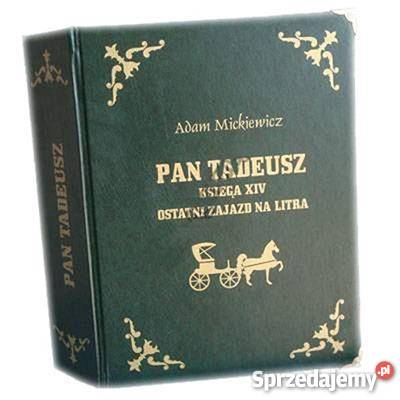 Książka skrytka na alkohol Pan Tadeusz śląskie Dąbrowa Górnicza