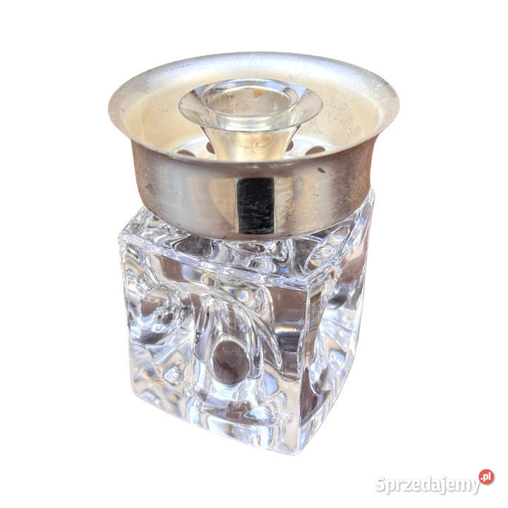 Kryształowy świecznik platerowany Peill Putzler Warszawa sprzedam