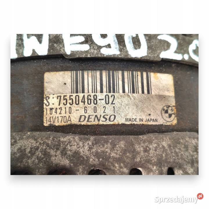 ALTERNATOR BMW E90 20 N43 14V170A DENSO Chełm