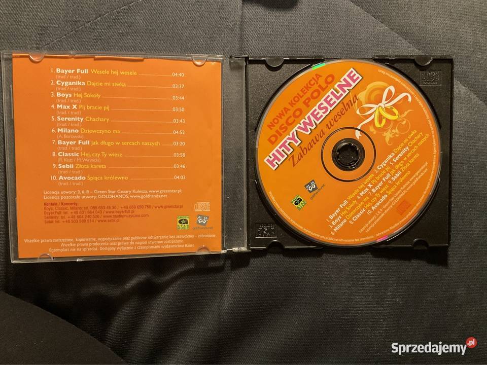 Sprzedam Disco Polo Hity weselne Zabawa weselna Płyty i kasety