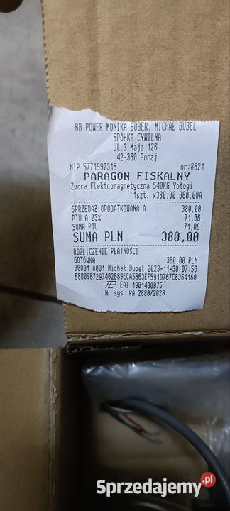 Zwora elektromagnetyczna elektromagnes zaczep śląskie Częstochowa