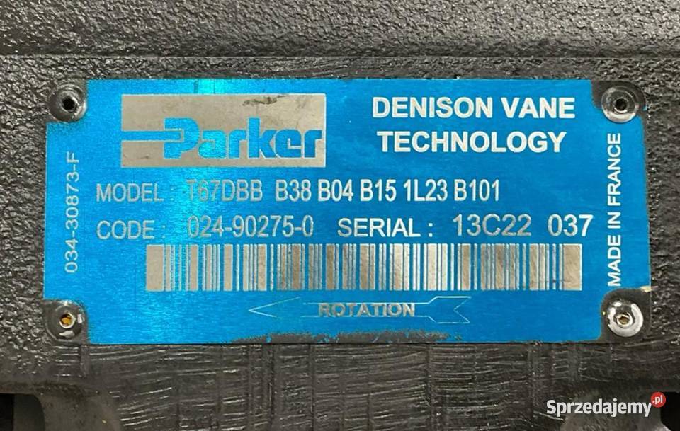 Parker T67DBB T67DBB B38 B04 B151L23 B101 Poznań