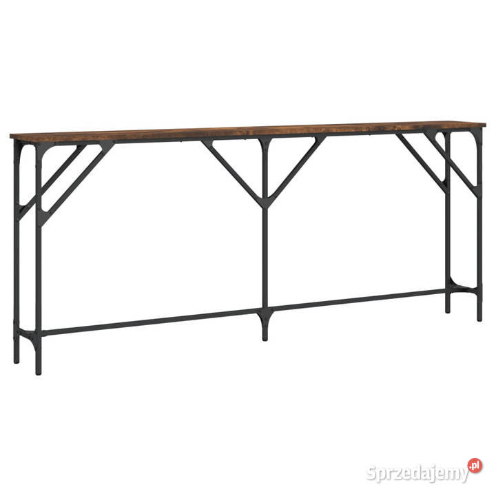 Stolik konsolowy przydymiony dąb 180x23x75 mazowieckie Warszawa
