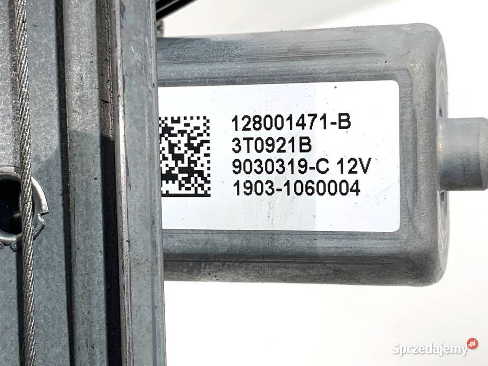 PODNOŚNIK SZYBY PRAWY PRZÓD RENAULT CAPTUR I