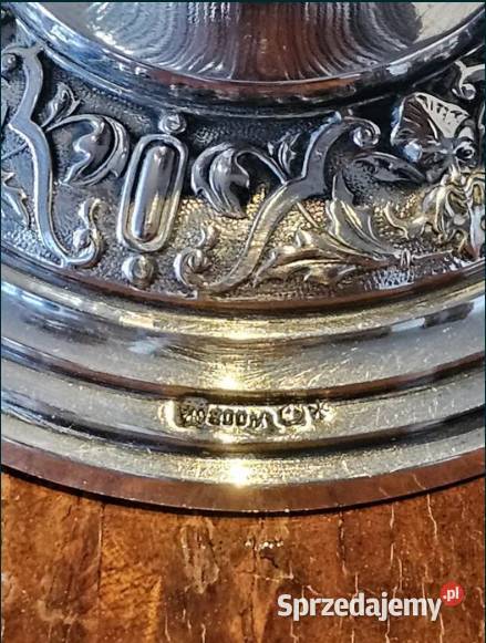 Kielich srebrny Bruckmann Shne Heilbronn Nrnberg Antyki