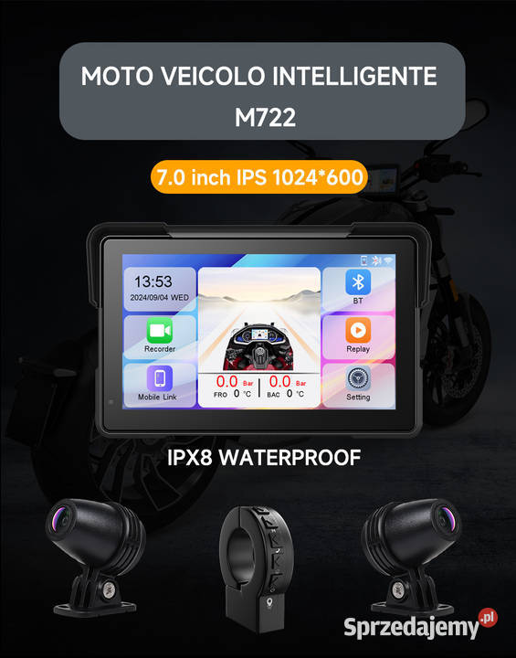Nawigacja na motocykl Android auto carplay Częstochowa sprzedam
