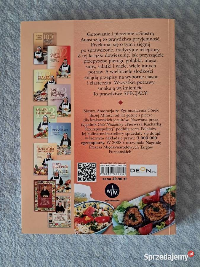 Książka Specjały Siostry Anastazji do sprzedania kuchnia, potrawy Poradniki, albumy i reportaże Kraków