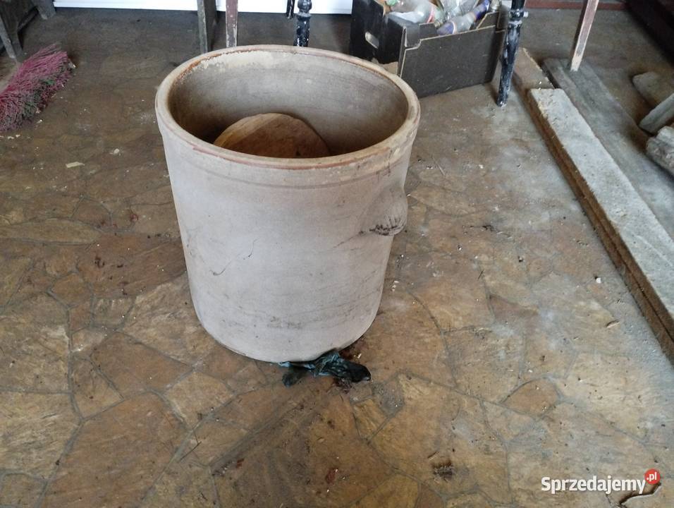 Beczka garnek gliniany kamionka