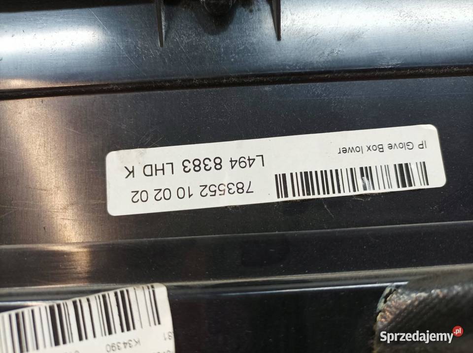 SCHOWEK PRAWY PASAŻERA DESKI L494 Land Rover