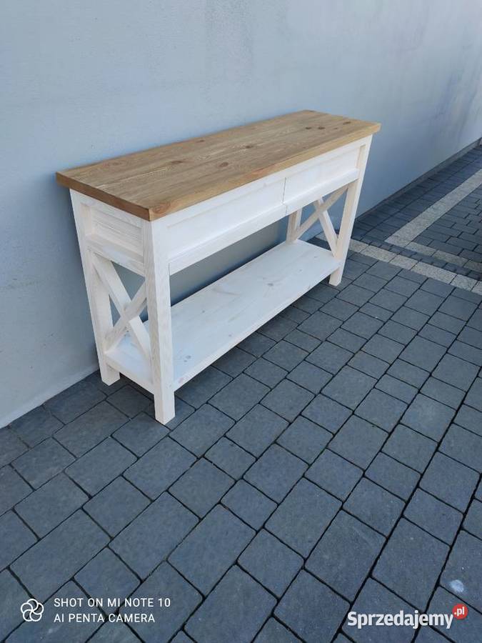 Konsola drewniana styl prowansalski łódzkie Szadek