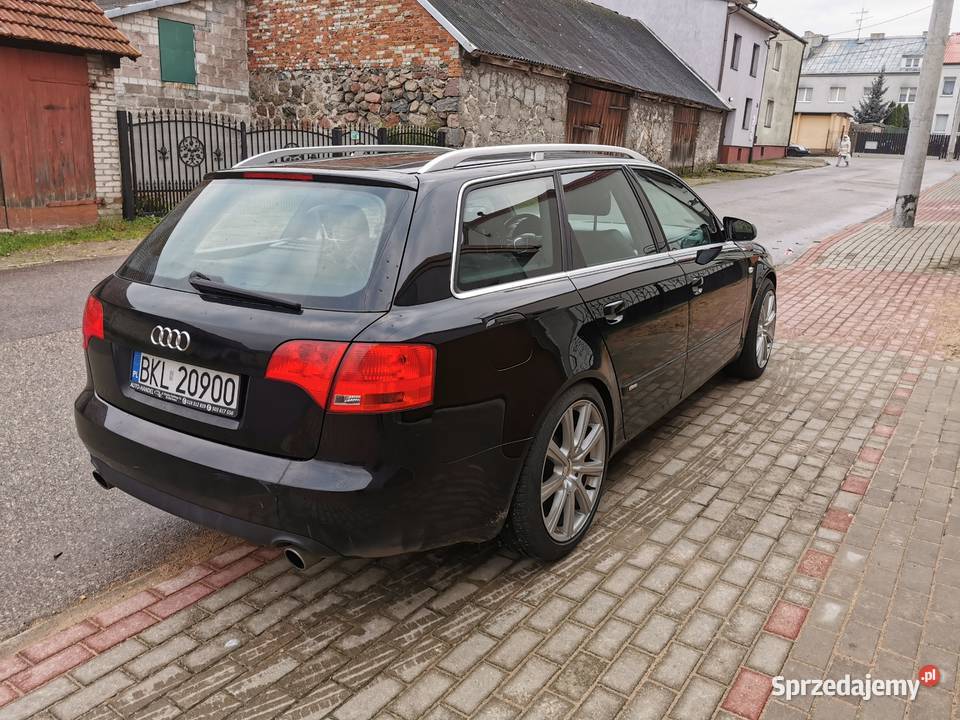 Audi A4 B7 18T LPG 163 SLINE CZARNA PERŁA centralny zamek podlaskie Kolno
