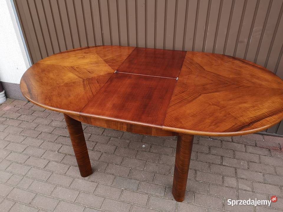 Stół ARTDECO Orzech Sygnowany Rozkładany Stary Swarzędz sprzedam