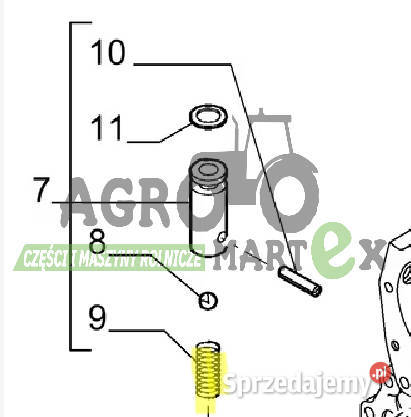 219231A1 76086233 SPRĘŻYNA CNH Wichrów sprzedam