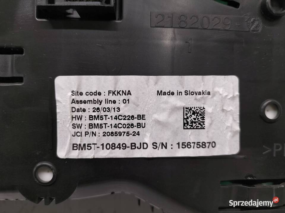 LICZNIK BM5T10849BJD 10 TCE 125 Ford Focus Mk3