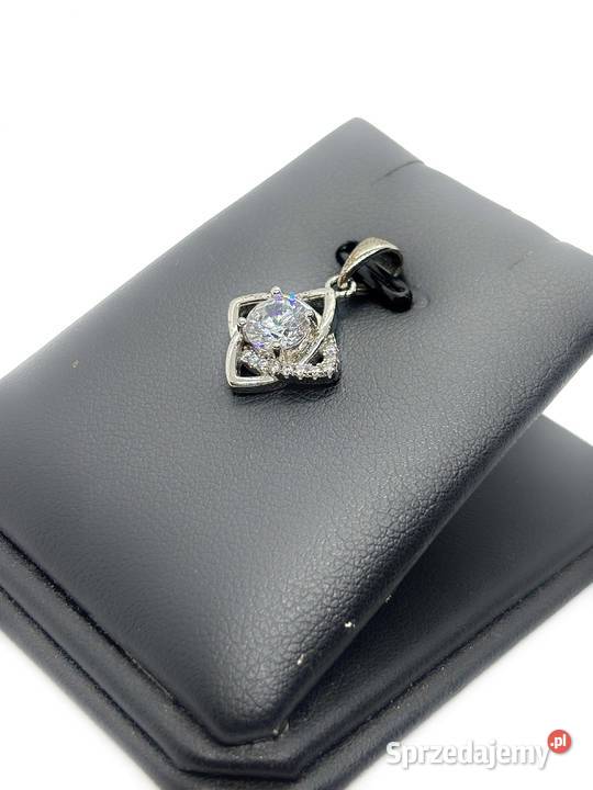 Nowa srebrna zawieszka pr 925 210g Cyrkonia warmińsko-mazurskie