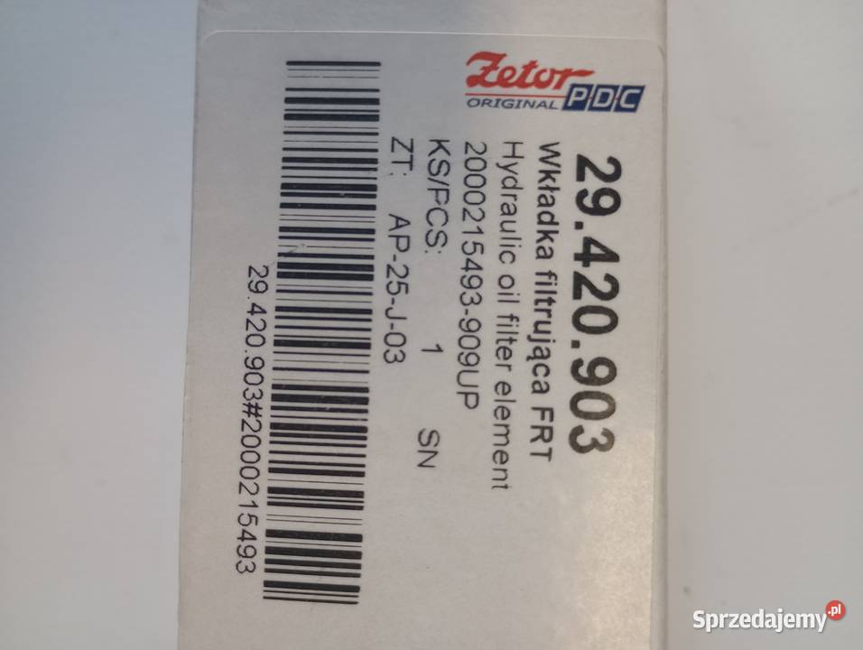 Filtr niskiego ciśnienia hydrauliki 933232 Zetor Łowicz sprzedam