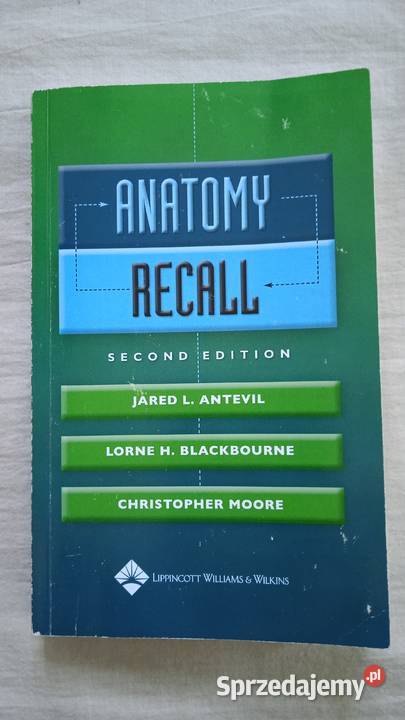Anatomy Recall second edition tradycyjny podręcznik mazowieckie Warszawa