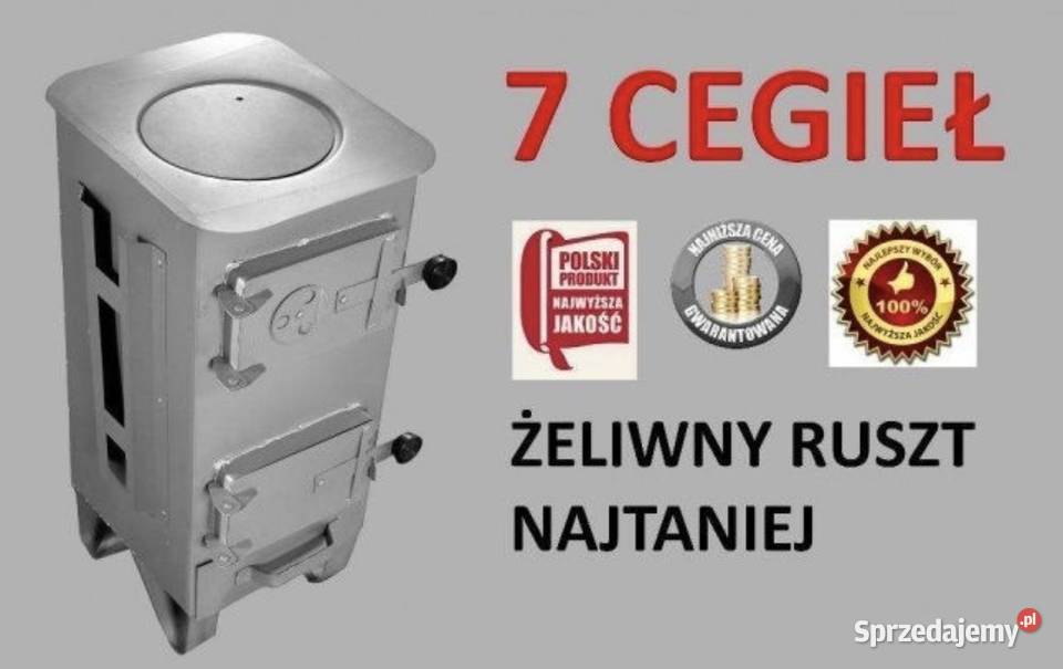 Nowy piecyk grzewczy 7 cegieł Opał Mińsk Mazowiecki sprzedam