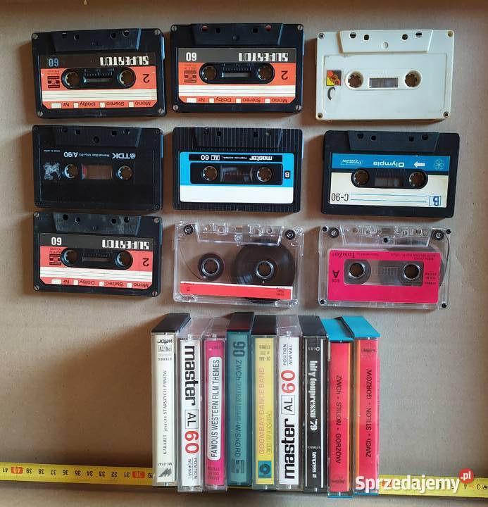 455 KASETY Magnetofonowe z PRLu 20 sztuk RETRO
